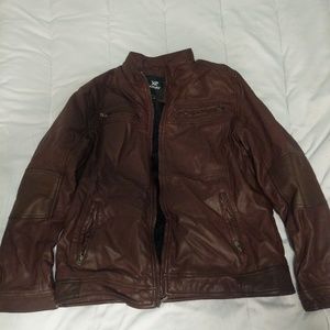 Xray faux fur moto jacket